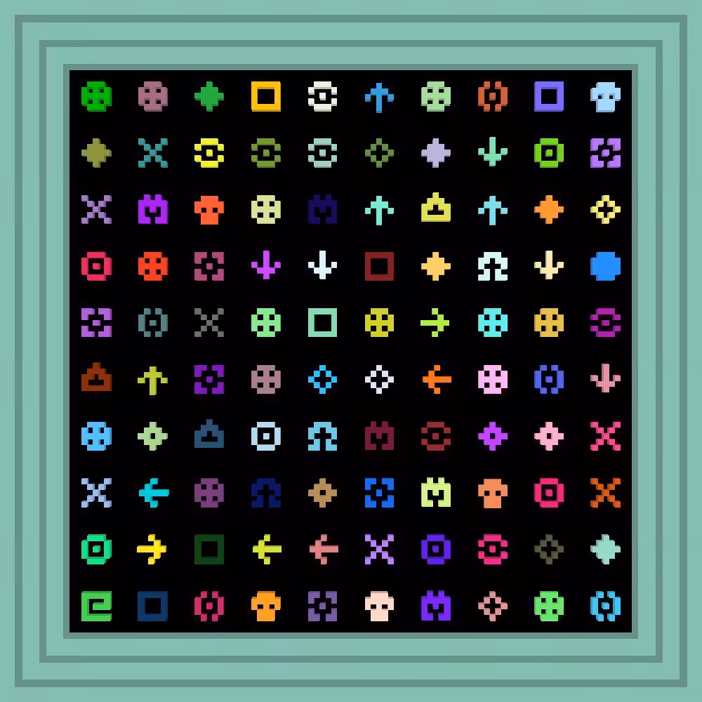 Fitter happier More productive :: Procedural Symbols #309/1000