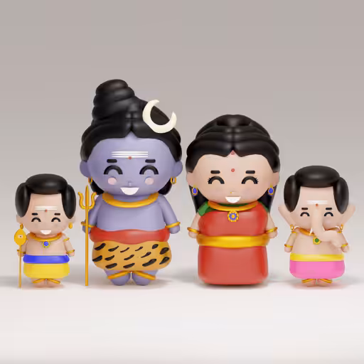 Lord Shiva and family #1