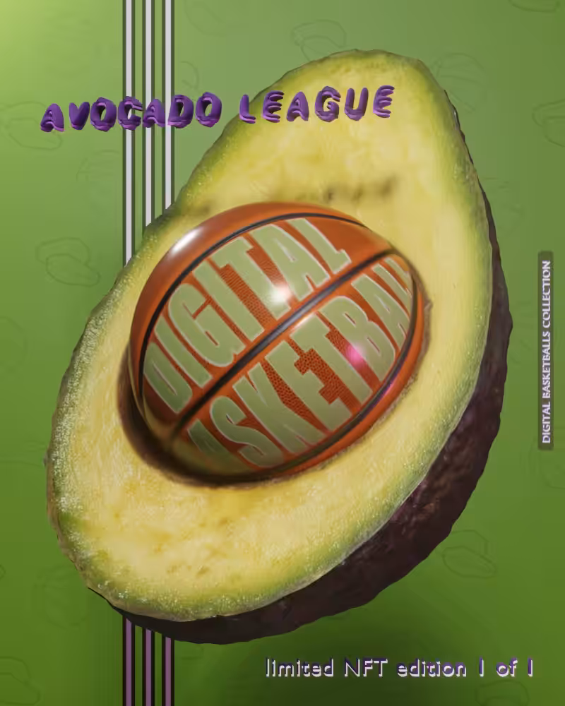 Digital Basketballs - NFT #03 "AVOCADO LEAGUE"