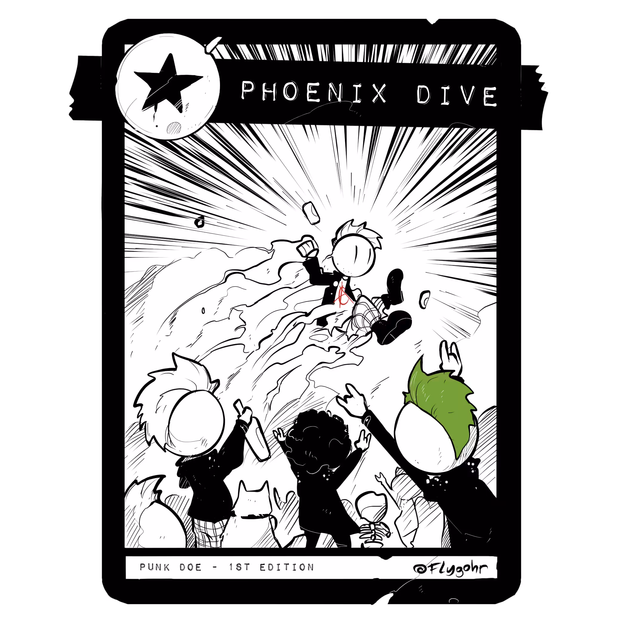 PHOENIX DIVE | Original Moment Card | 1st ED. 
