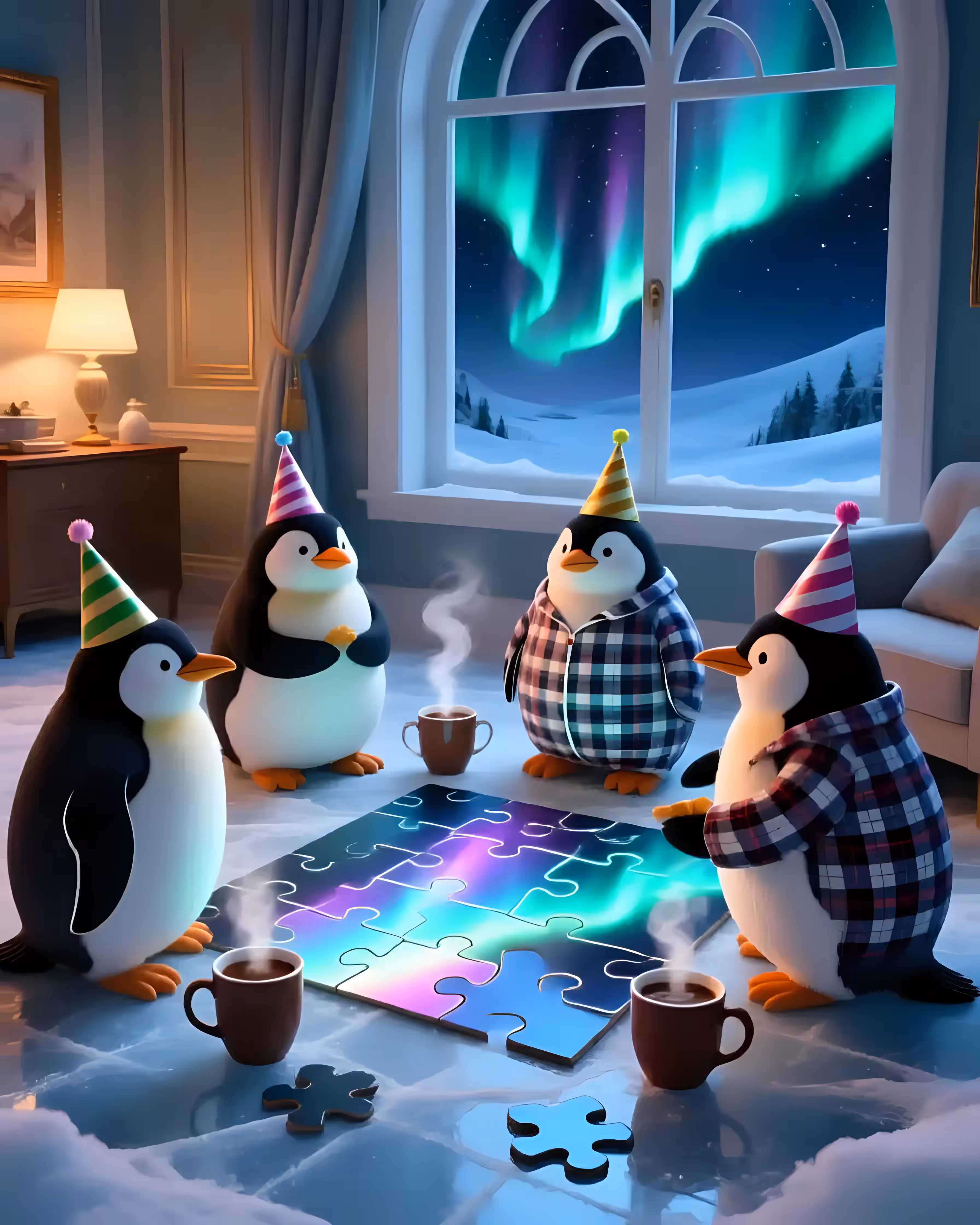 Puzzled penguins 