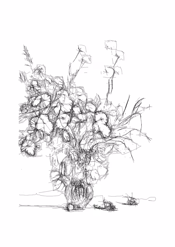 Wild flowers in a vase