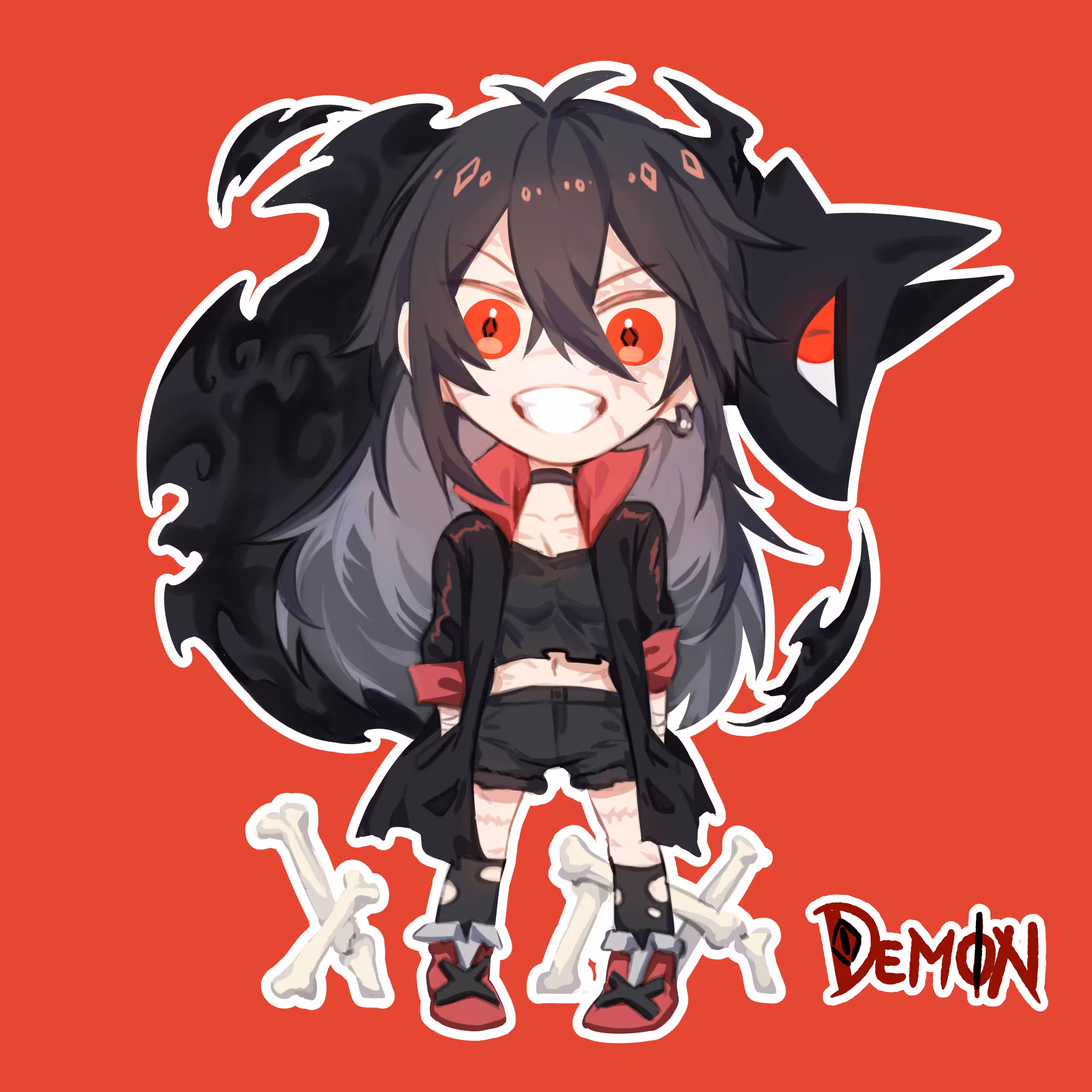 DEMON sticker