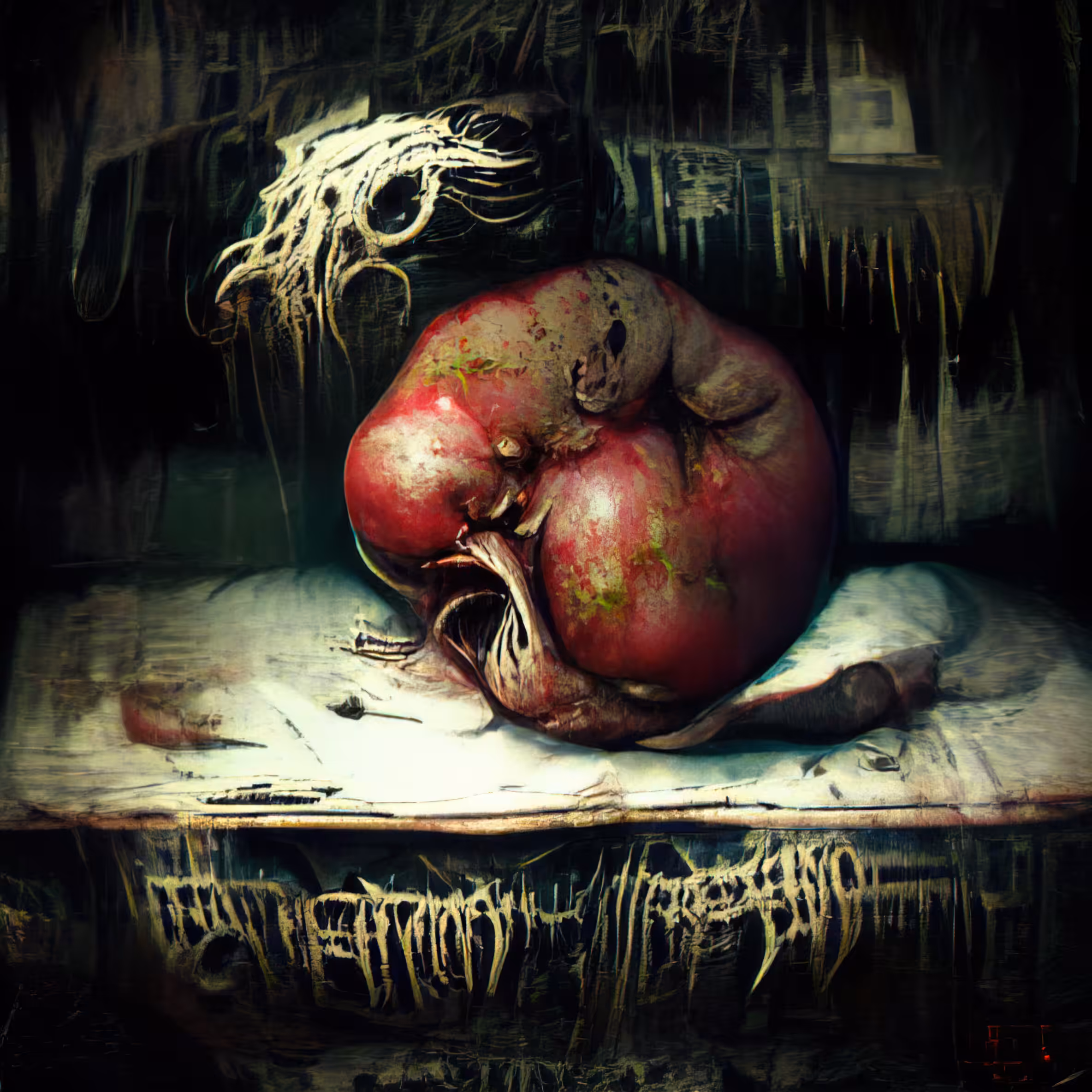rotting apple