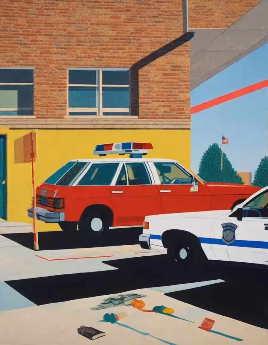 COPS / RED COP CAR PARKING BAY
