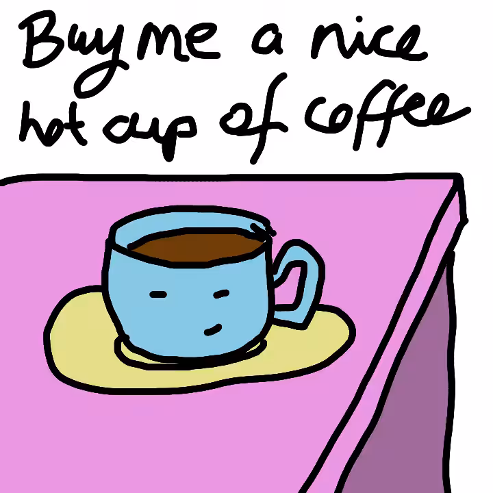 Buy me a nice hot cup of coffee!