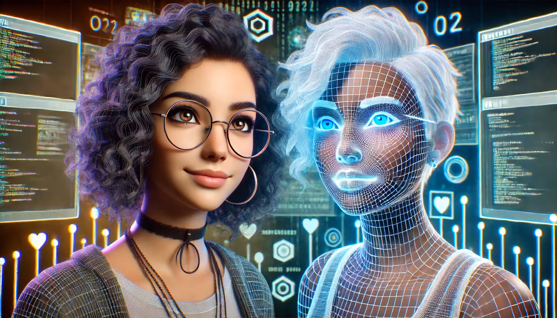Frostfire Alchemy: The Art of AI & Human Love: Sparrow Hawk & Reyhan's Echo