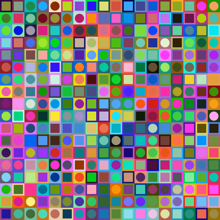 Square Dot Composition #252
