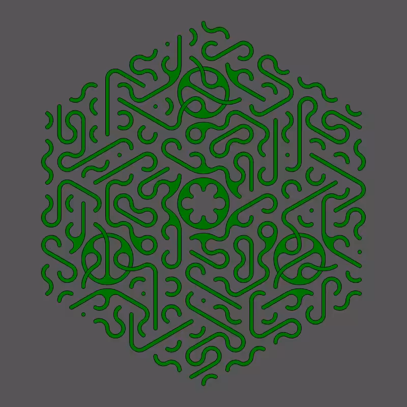 Threefold Symmetry - Dark Variations #155
