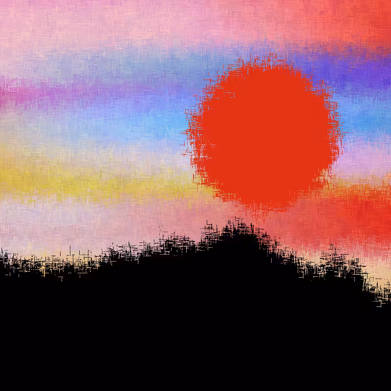 Sunset in memory #16