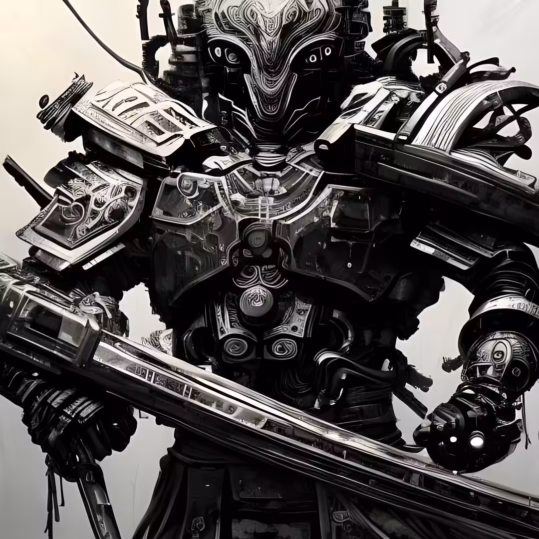 Samurai cybernetic robots 