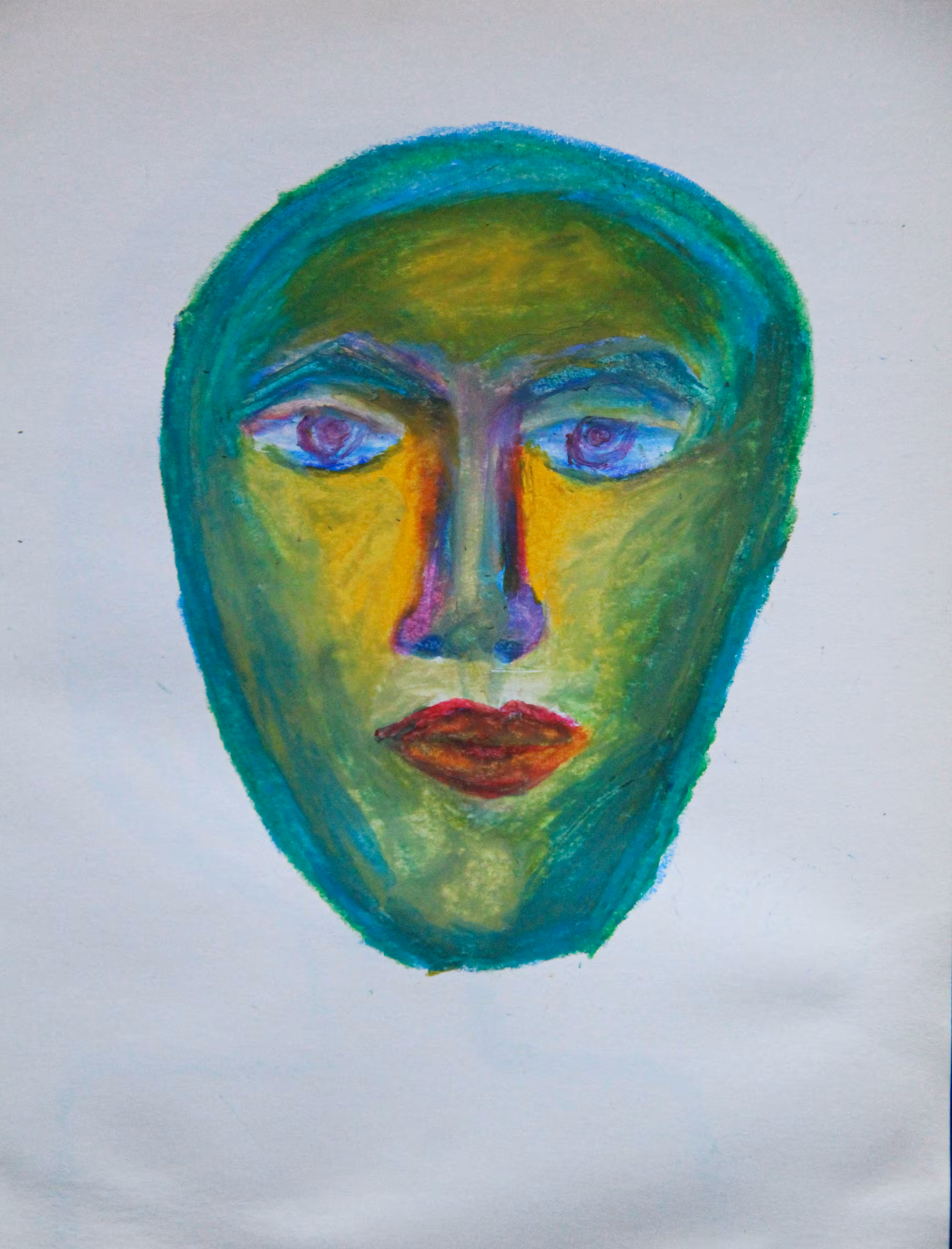 green face