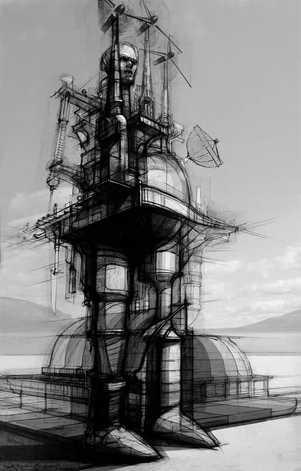 "Standing Woman Building"