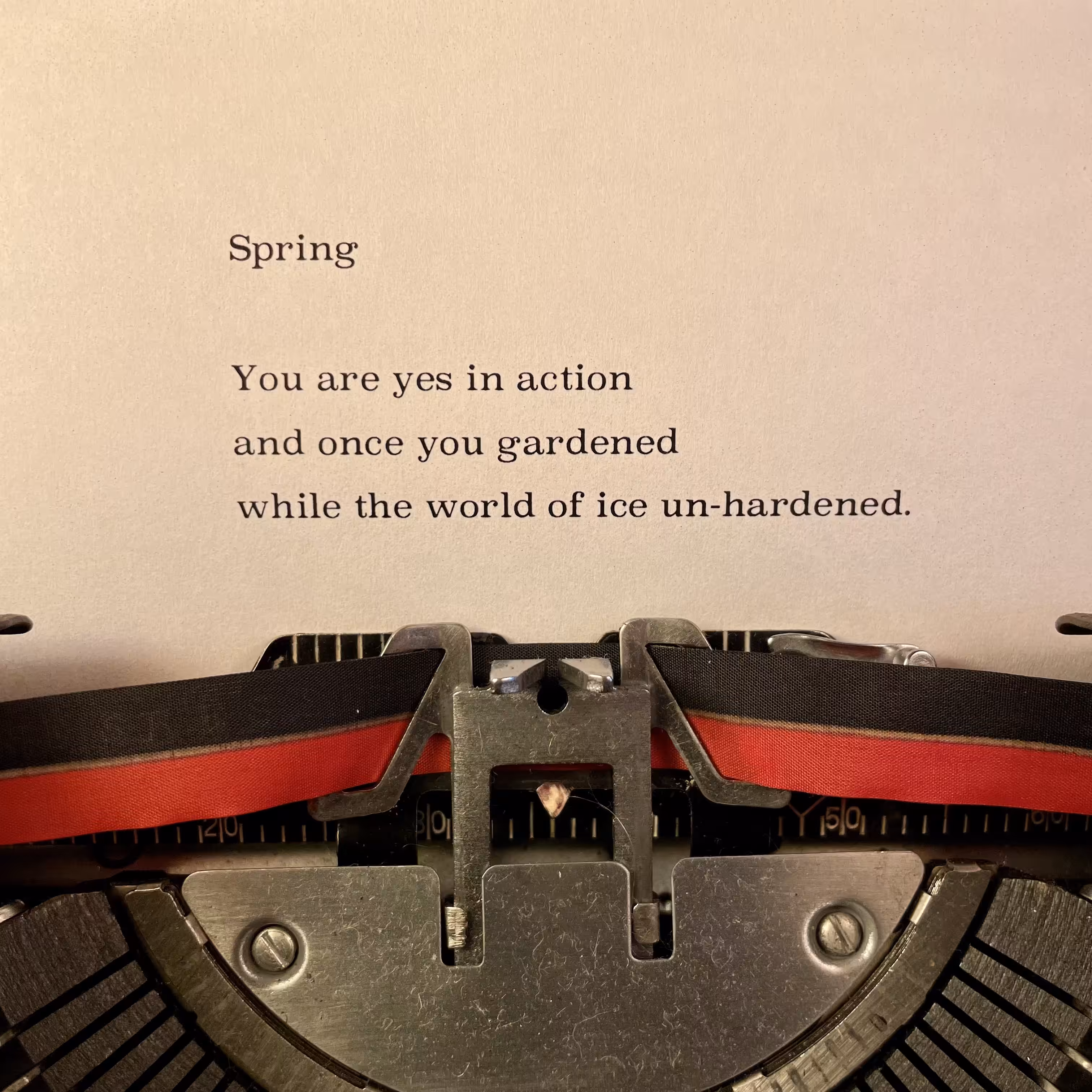 Love Poem Tercets: Spring