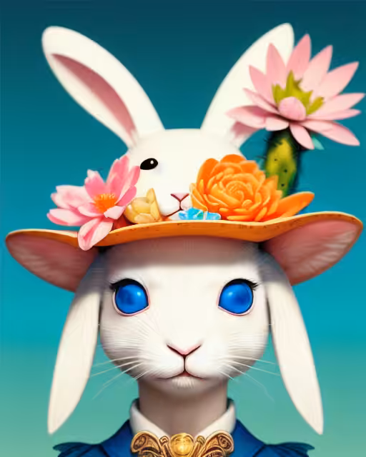 White on white Rabbit Style