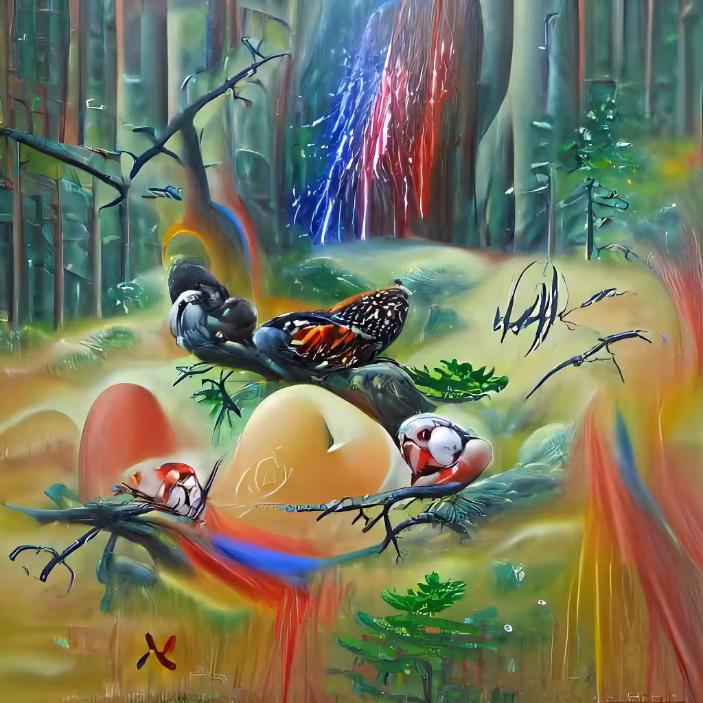 The Garden Of Ai Delights: Vibrant Love Eggs
