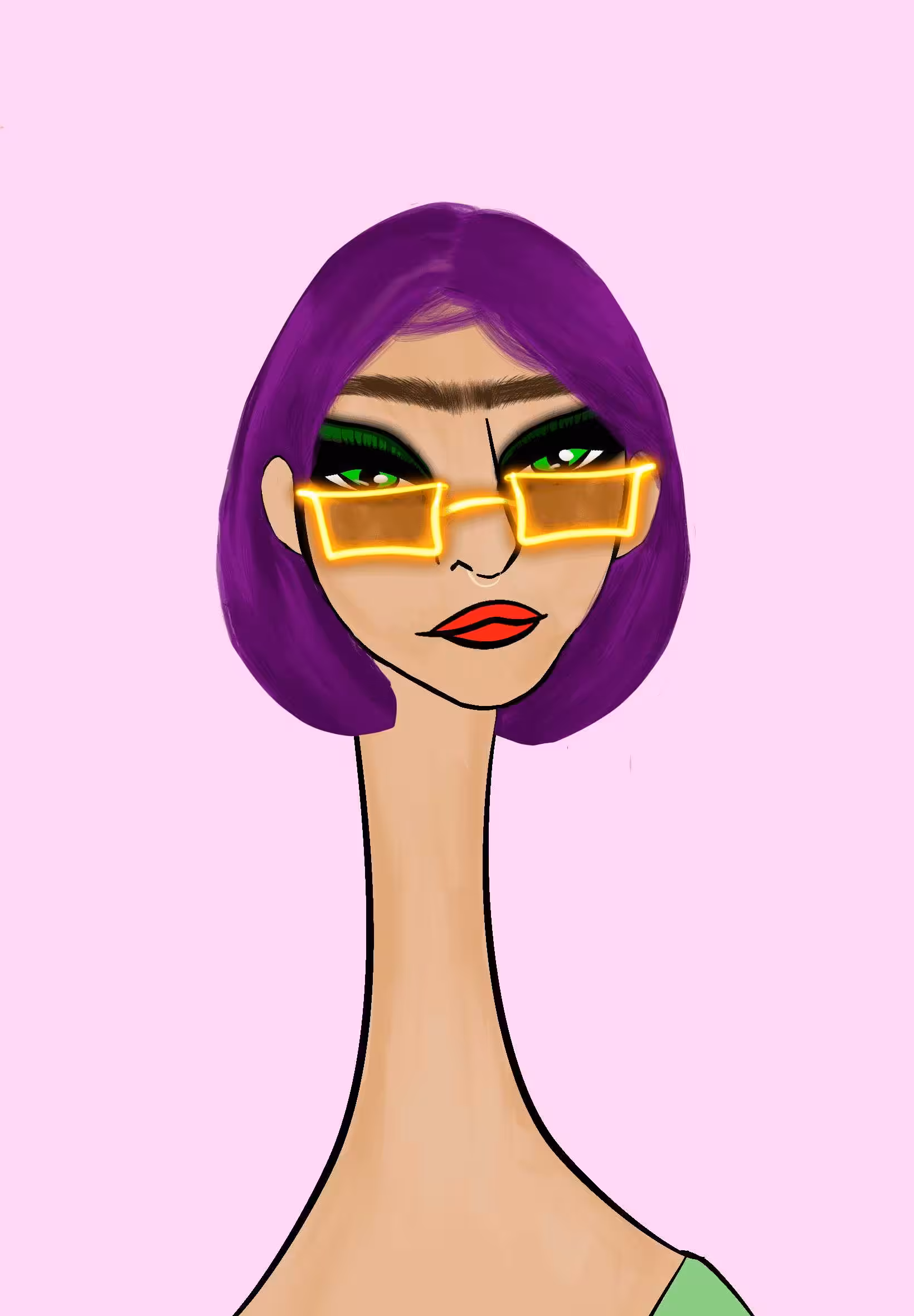 Long Neckie Lady #2232