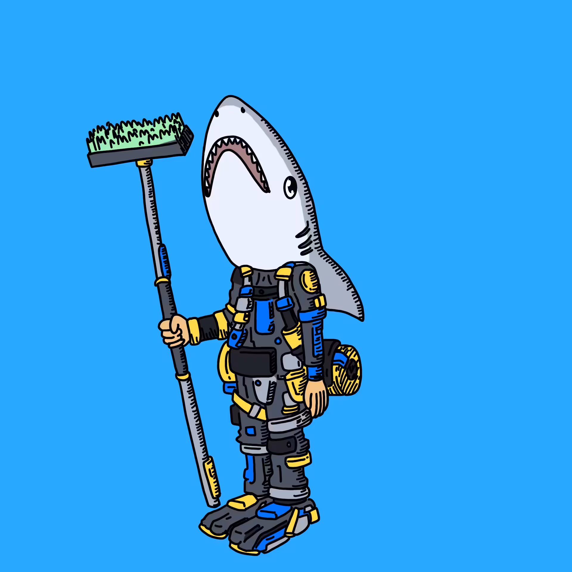 One eyed guys: Shark tank cleaner OEG