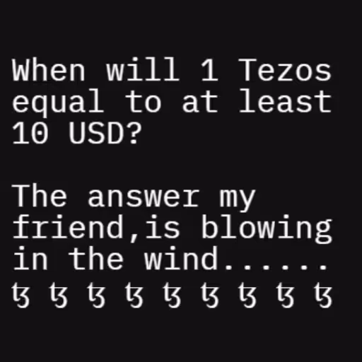 When will 1 Tezos
eq...