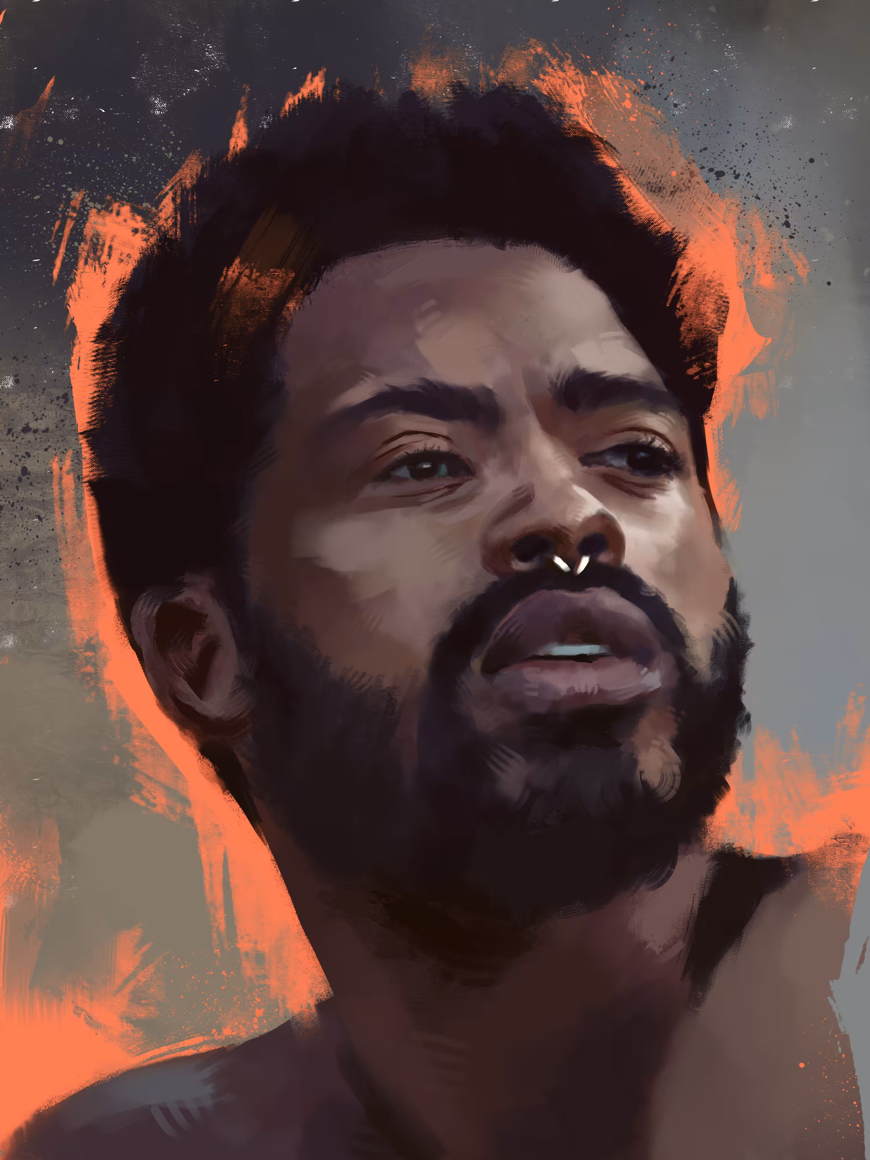 Study of a young man