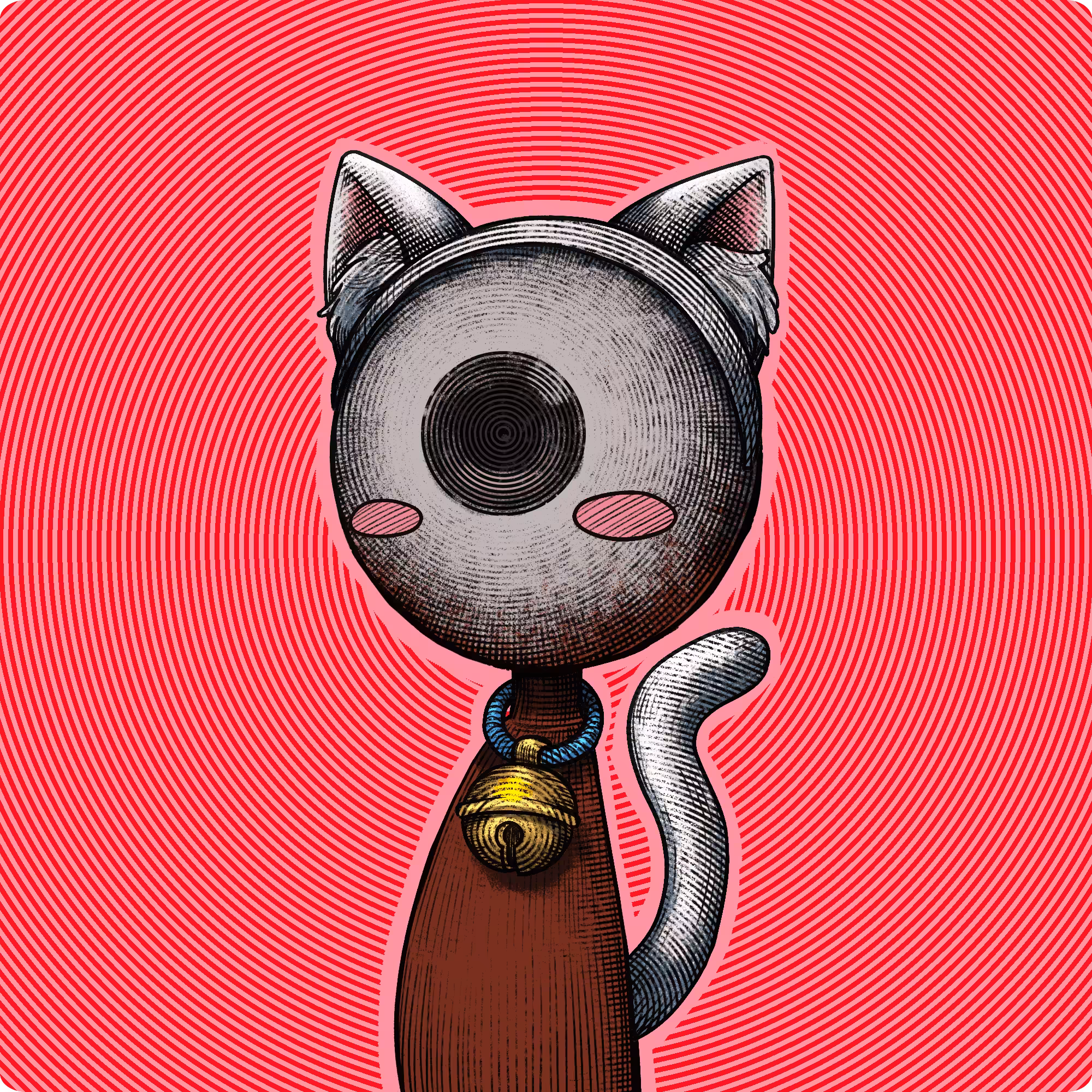EYE BWOI | Subject #0004 White Meow