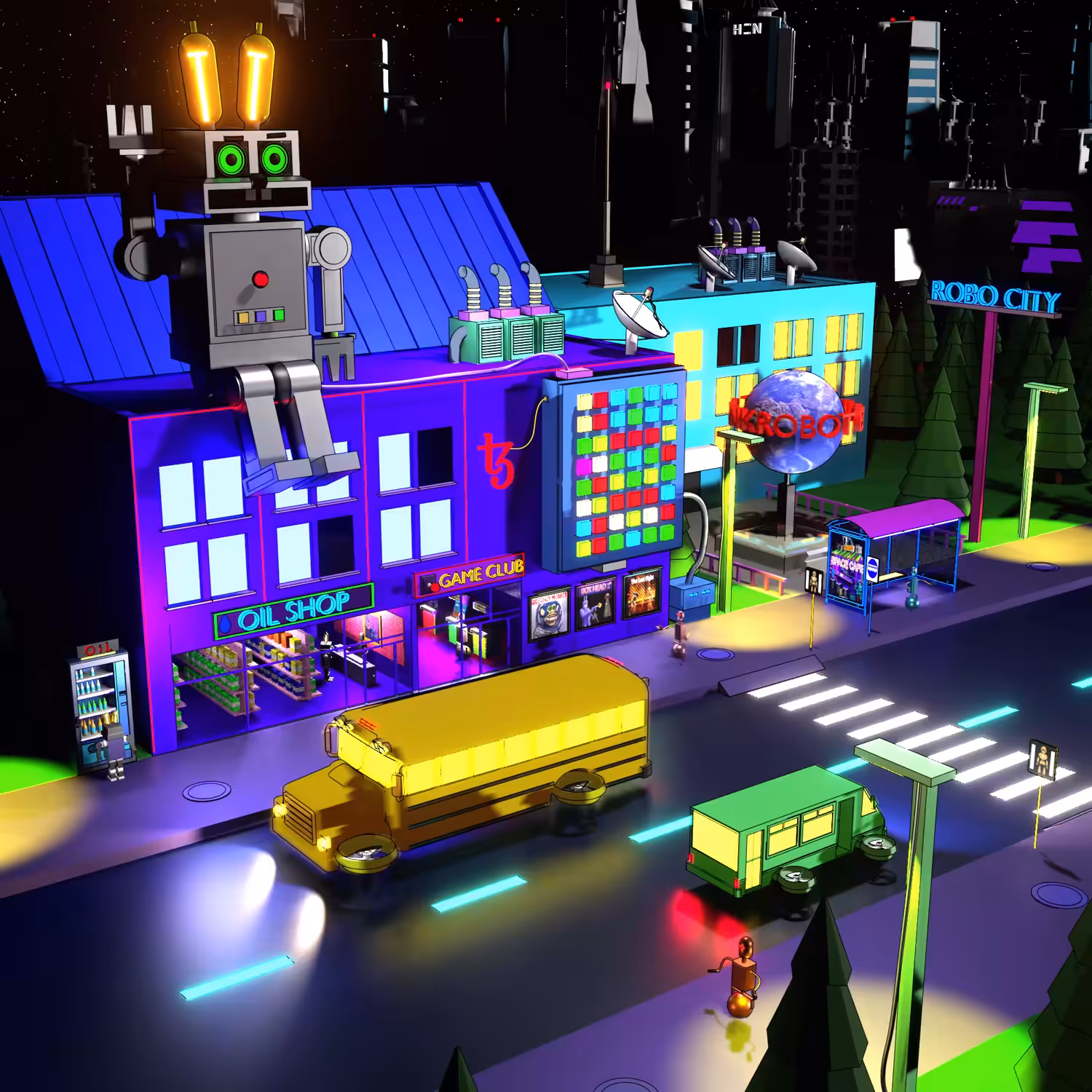 RoboCity. Typical day