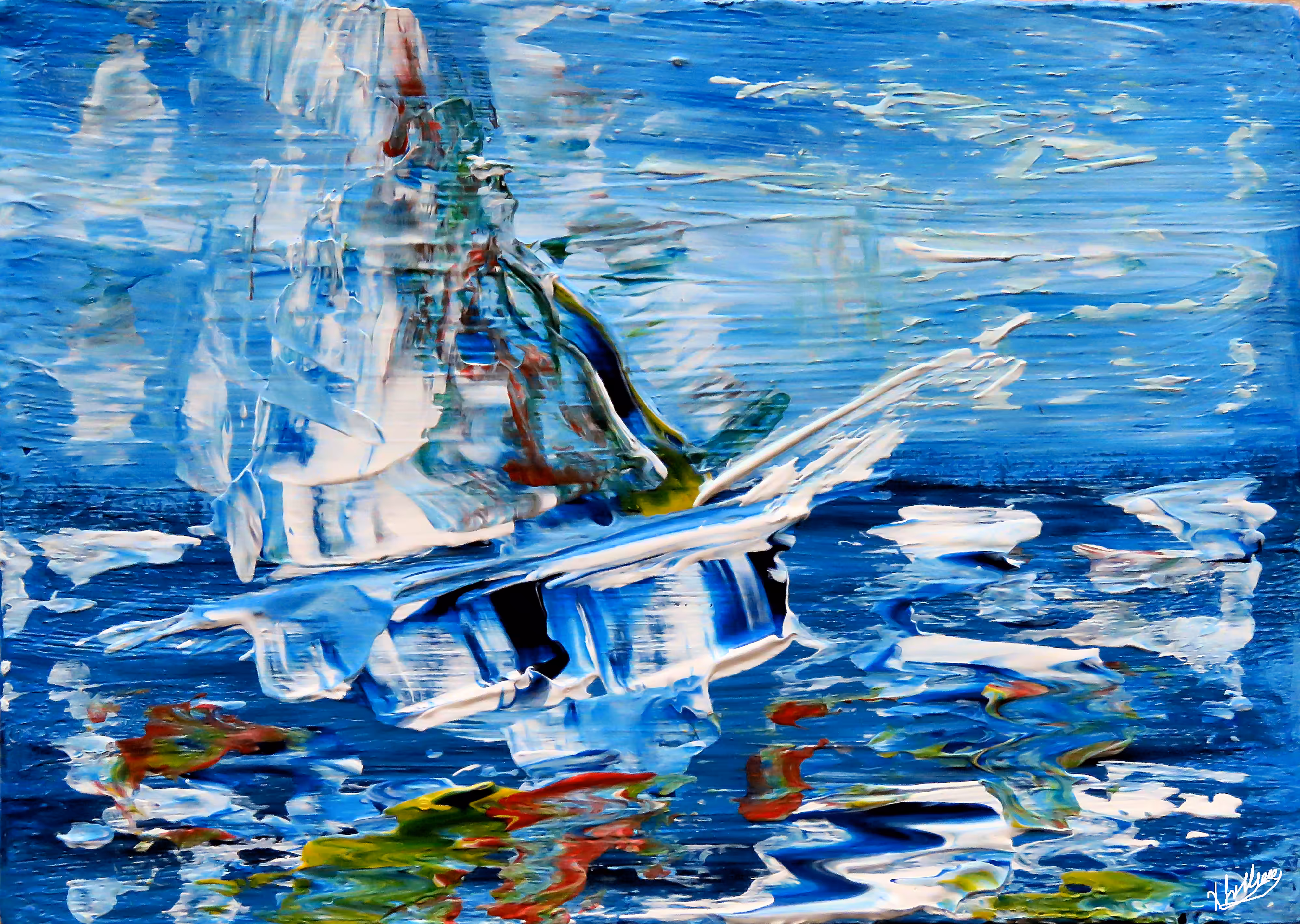 color burst #8 (all the travels you havent yet done, all the seas you havent yet seen, are there waiting patiently for you)