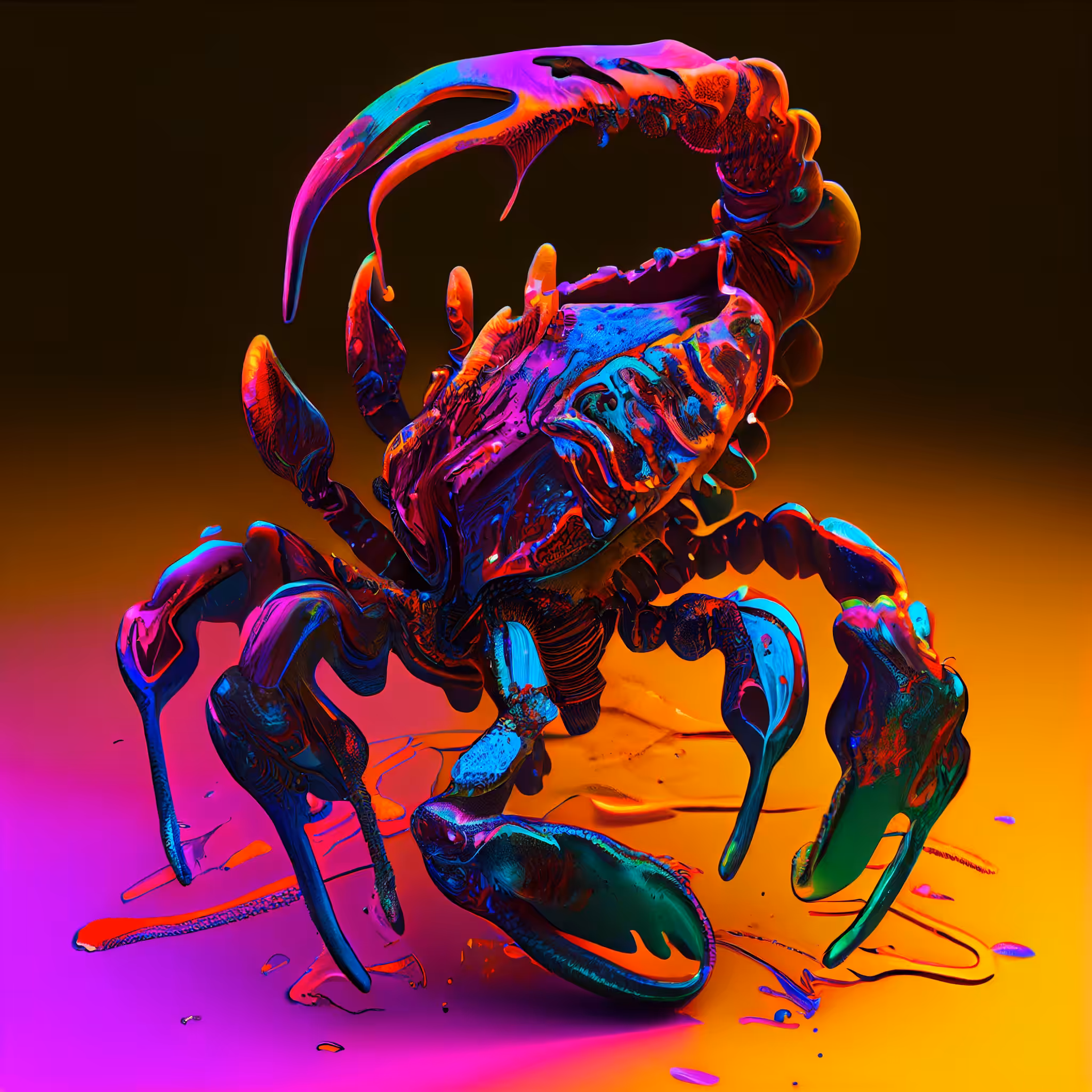 Psychedelic  scorpion
