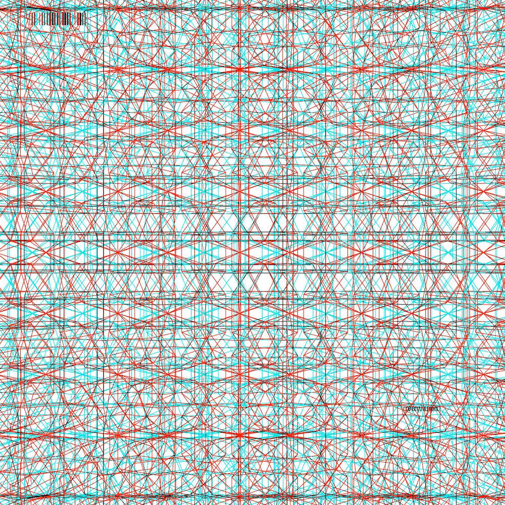 anaglyphic - delta pattern #2