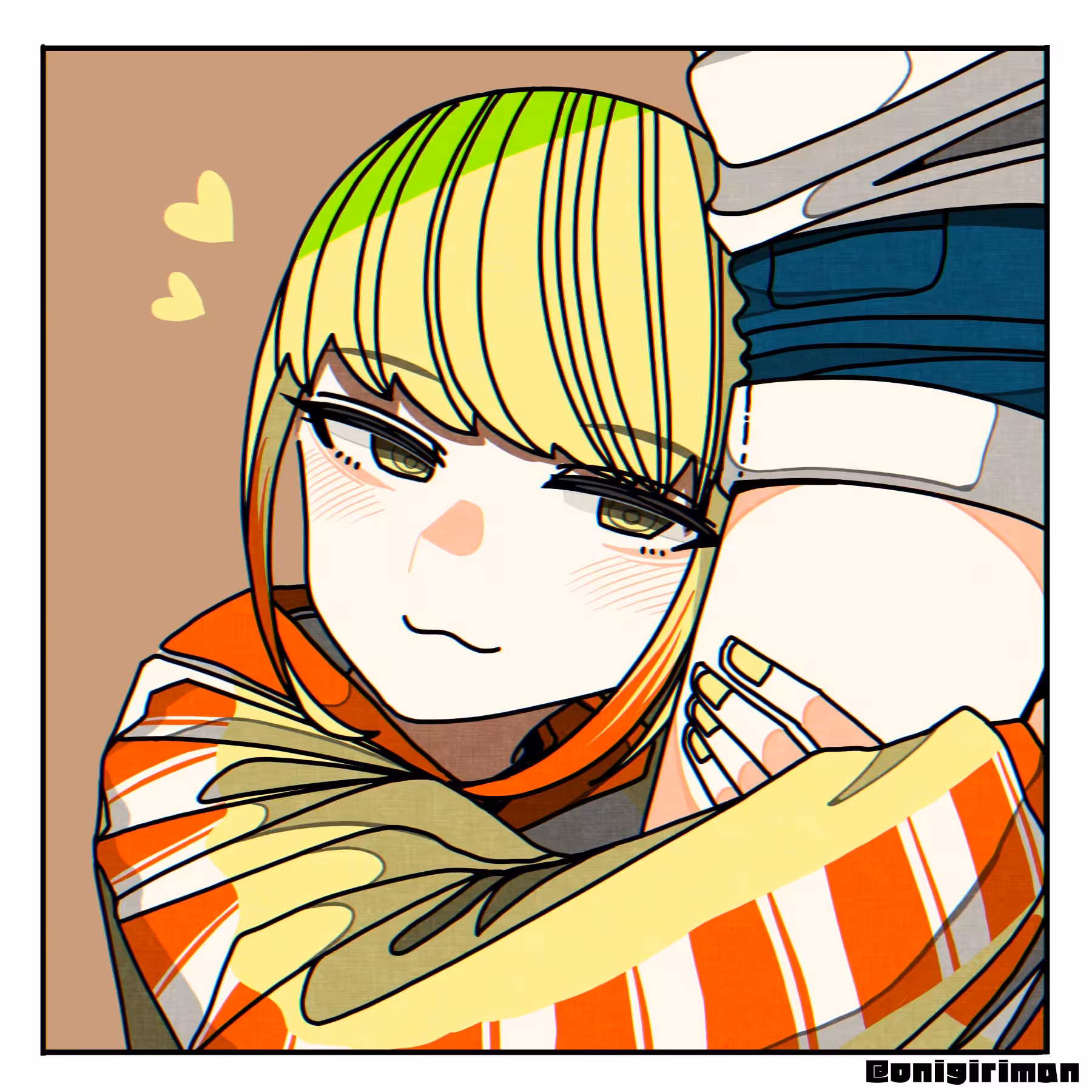 Tenchan Hugging Nigichan's thigh(T.H.N)