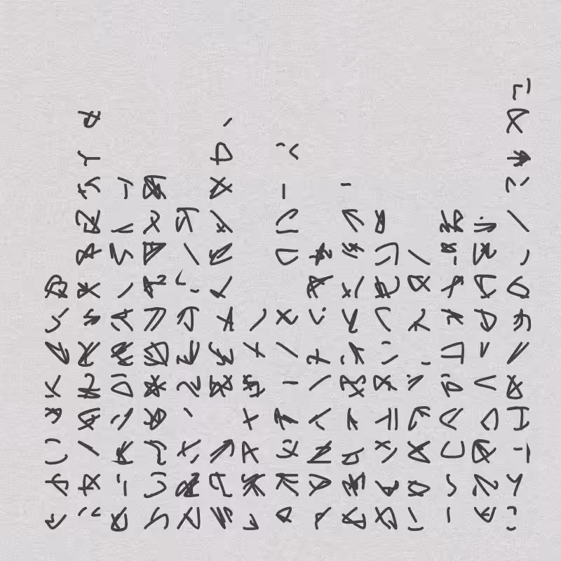Asemic writing #32