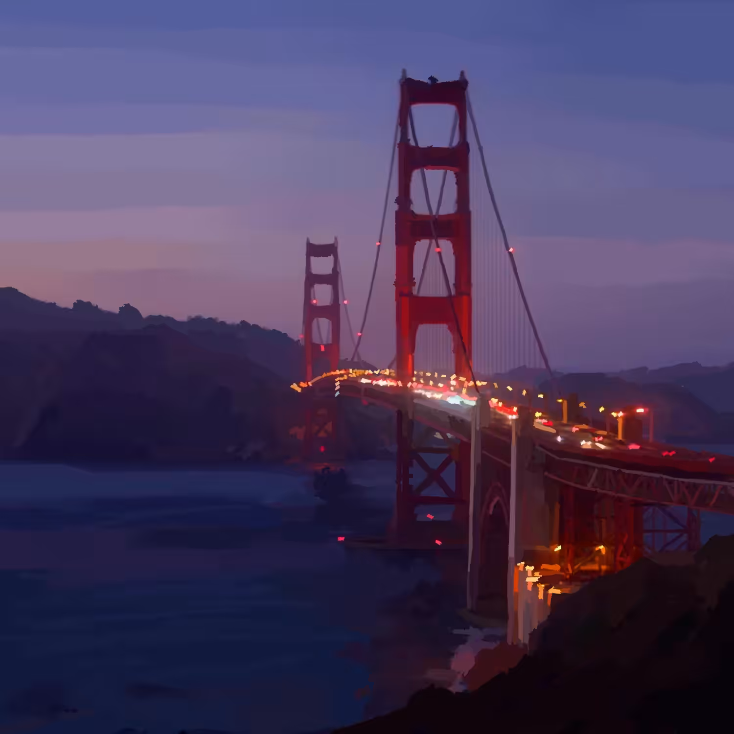 Golden Gate at Sunset