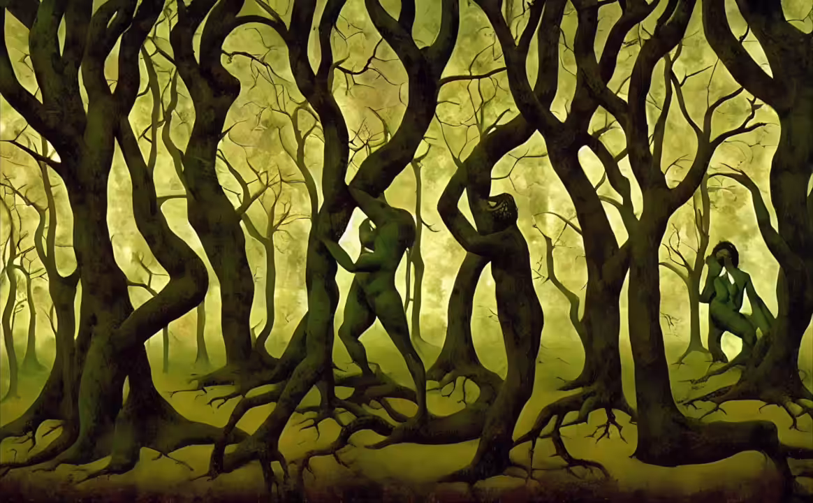 In the trees