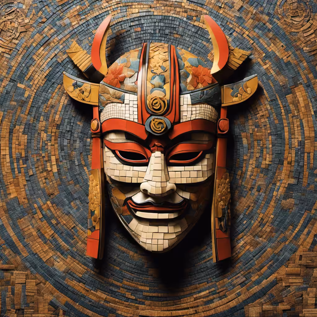 Mosaic Samurai Mask 