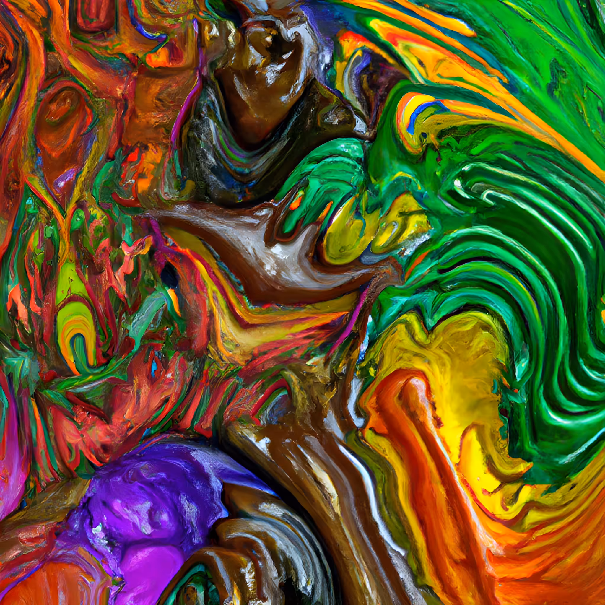 Abstract Oil Paint