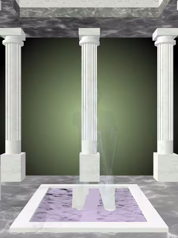 HeavenComputer: The Fading Praying Light Blue Woman #4344
