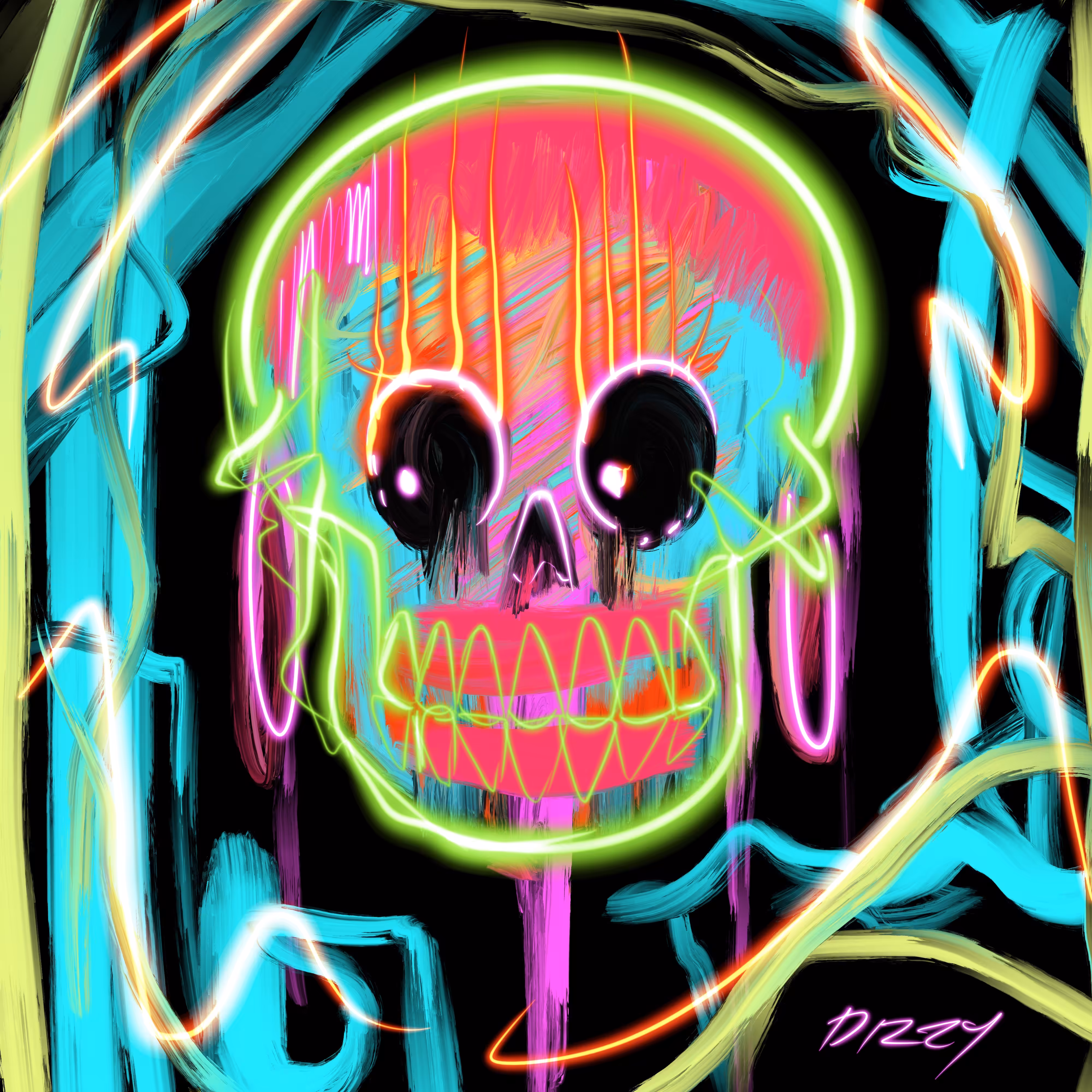skull neon#2
