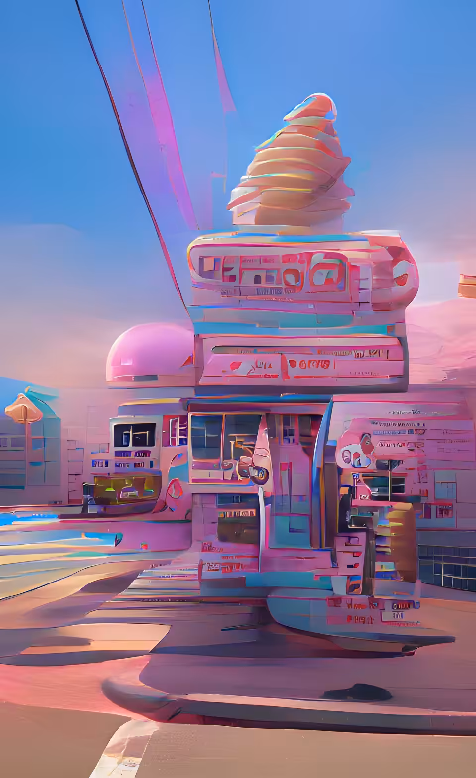 Pink Ice Cream Shop