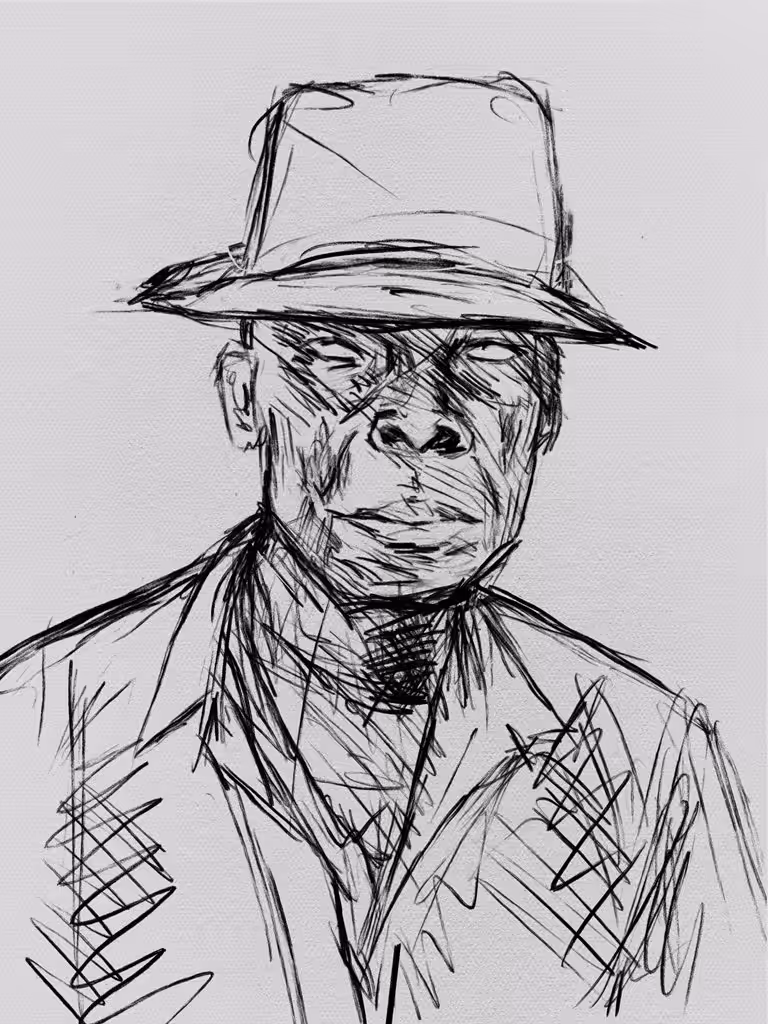 The Red Man Original Sketch