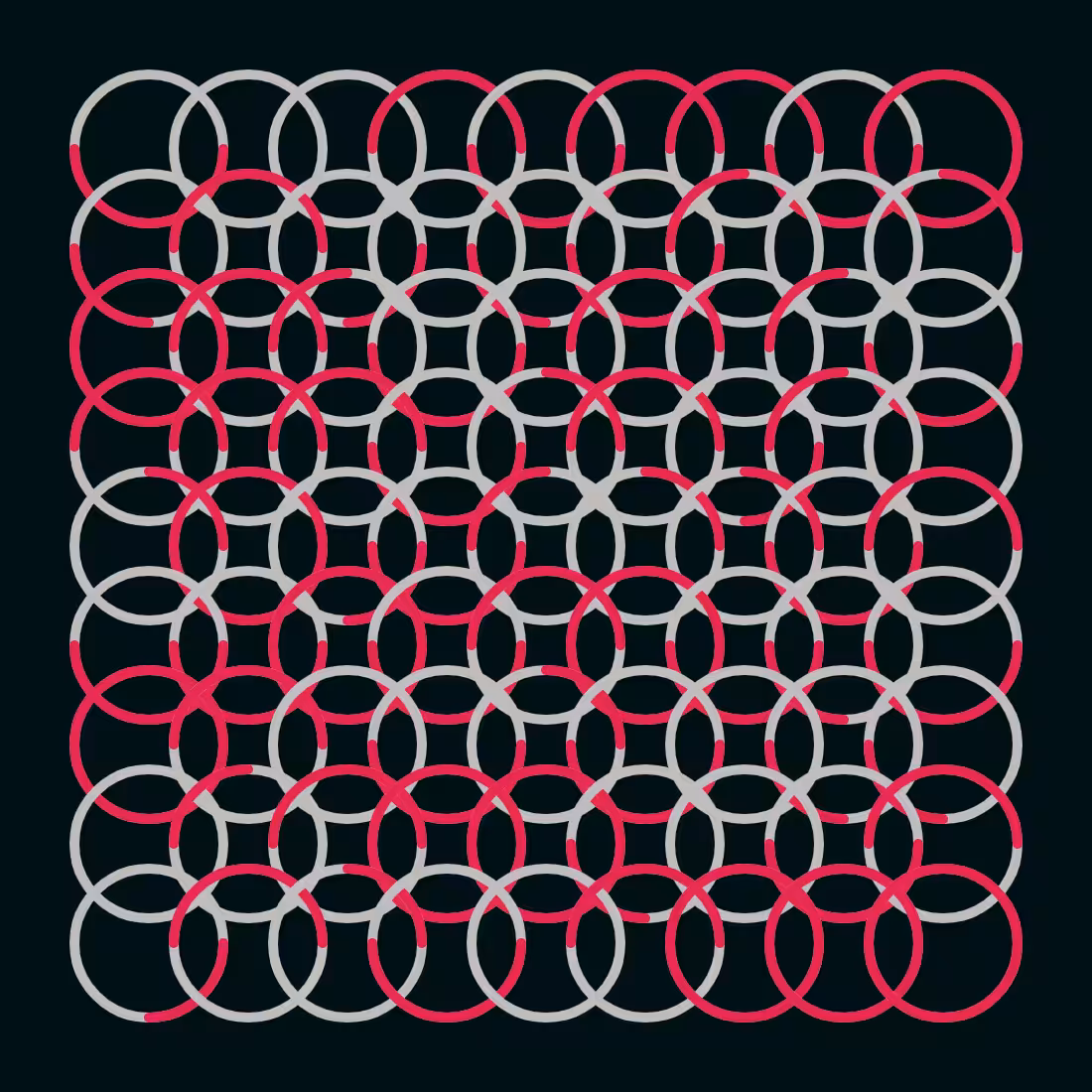 Circuited Color Quadrants  #4