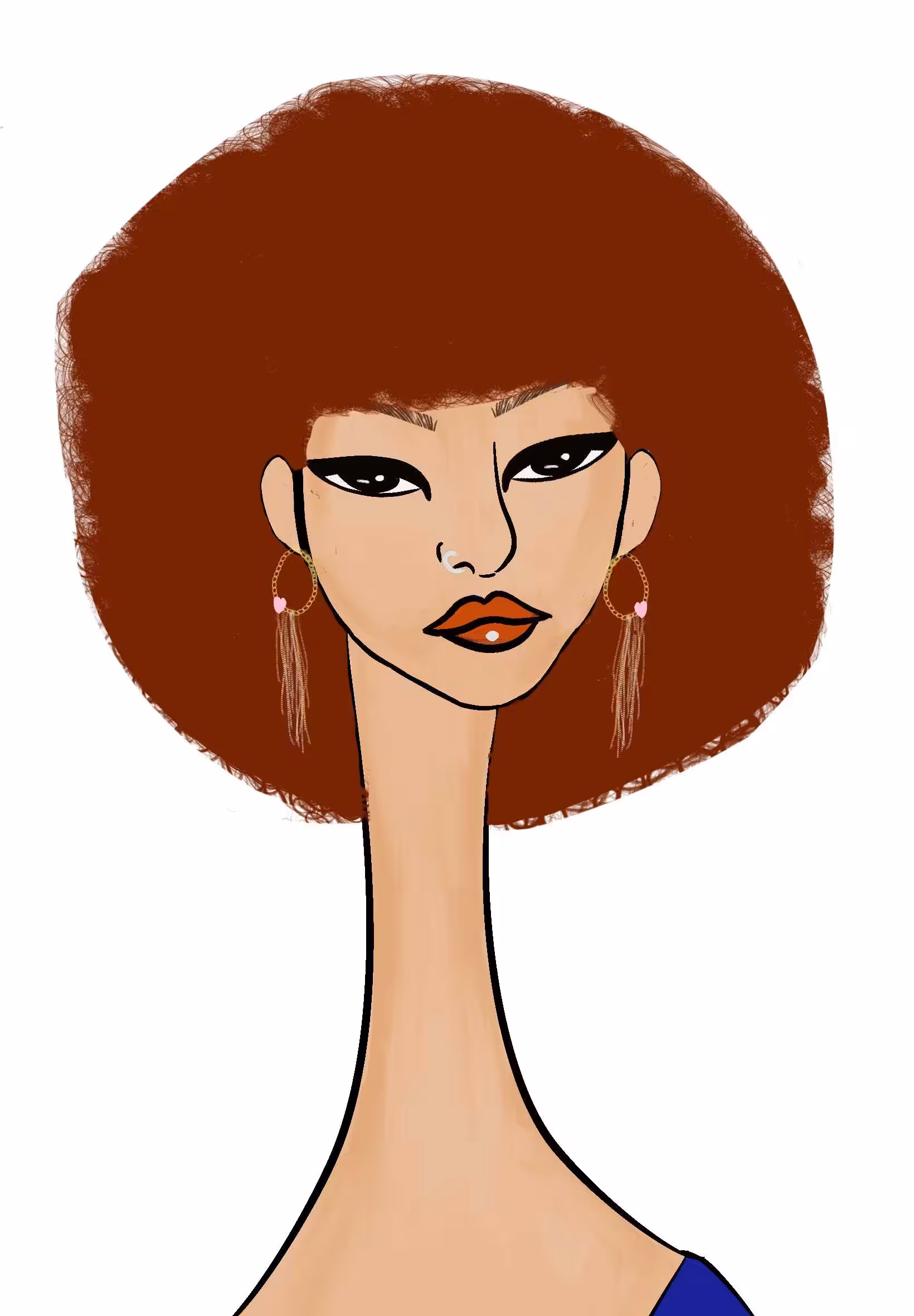 Long Neckie Lady #1584