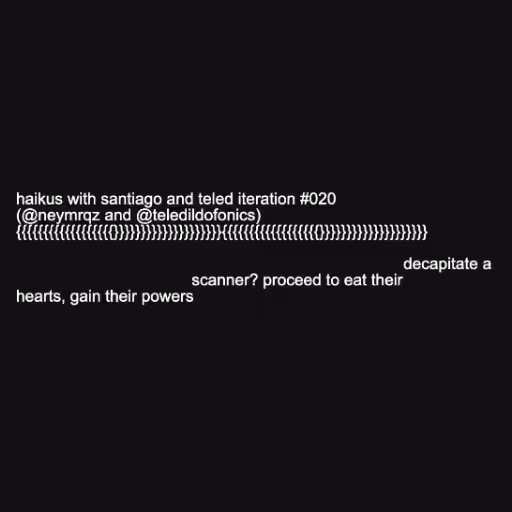 haikus with santiago...