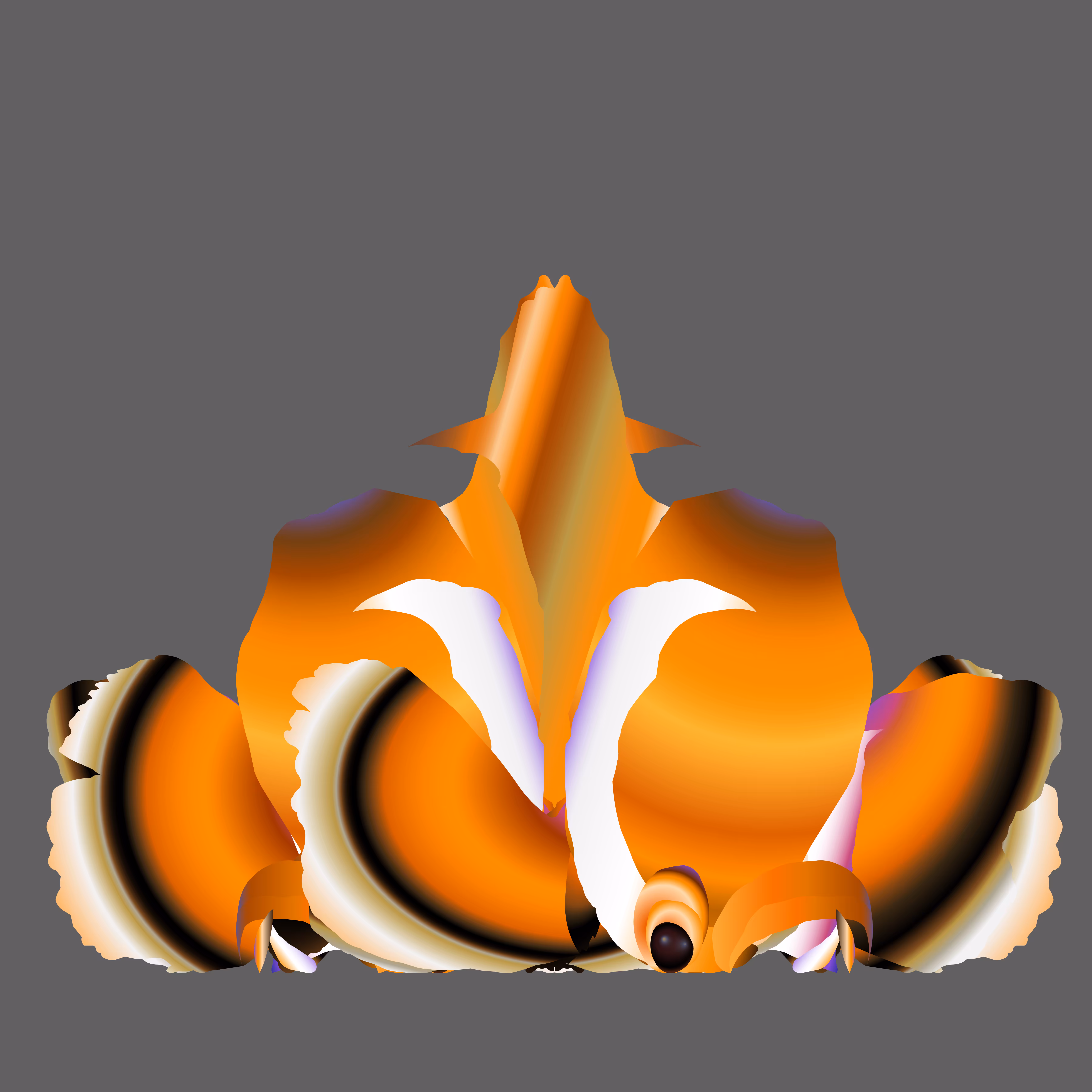Aligned: of orange