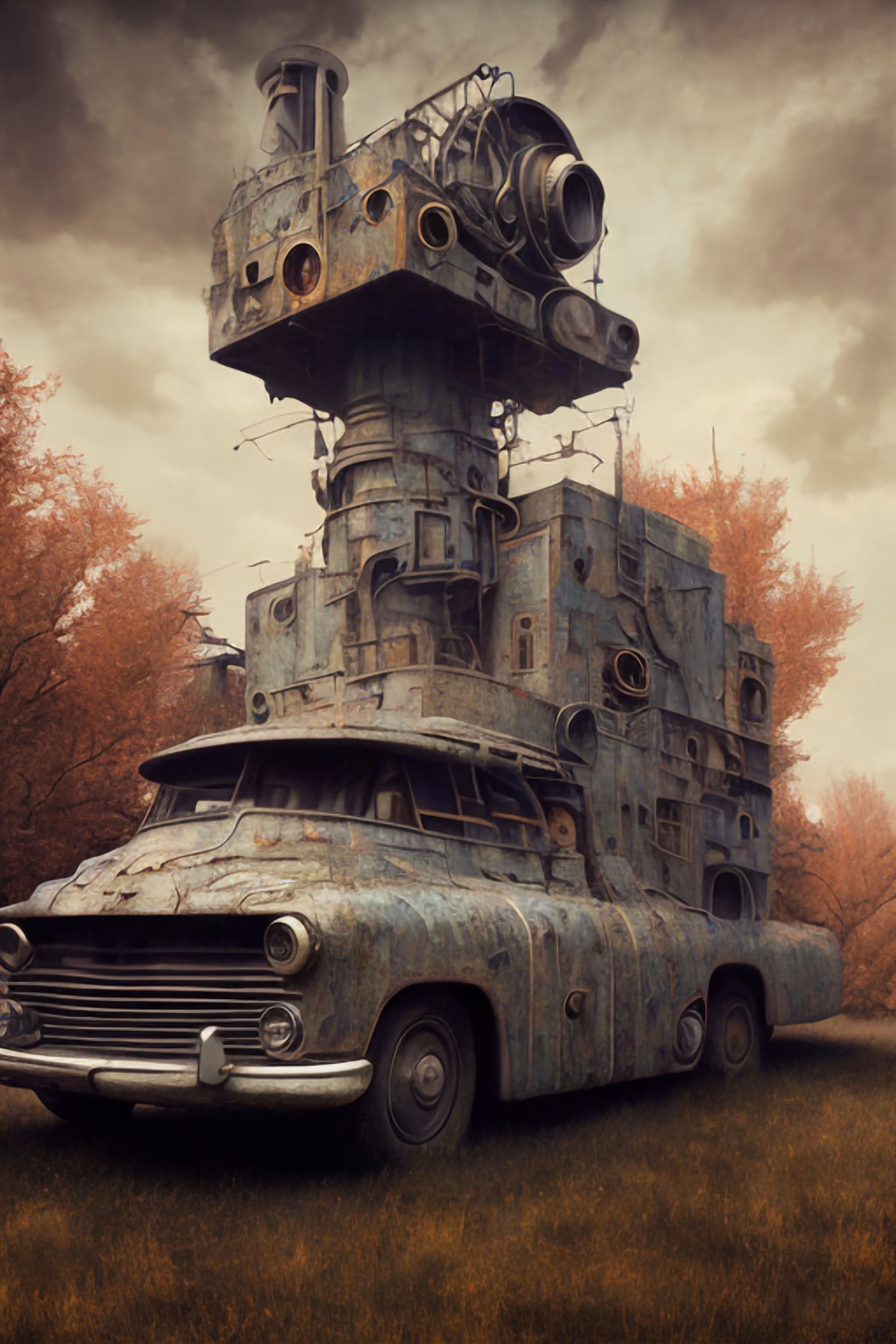 Surreal Reflections: My Car, My Home