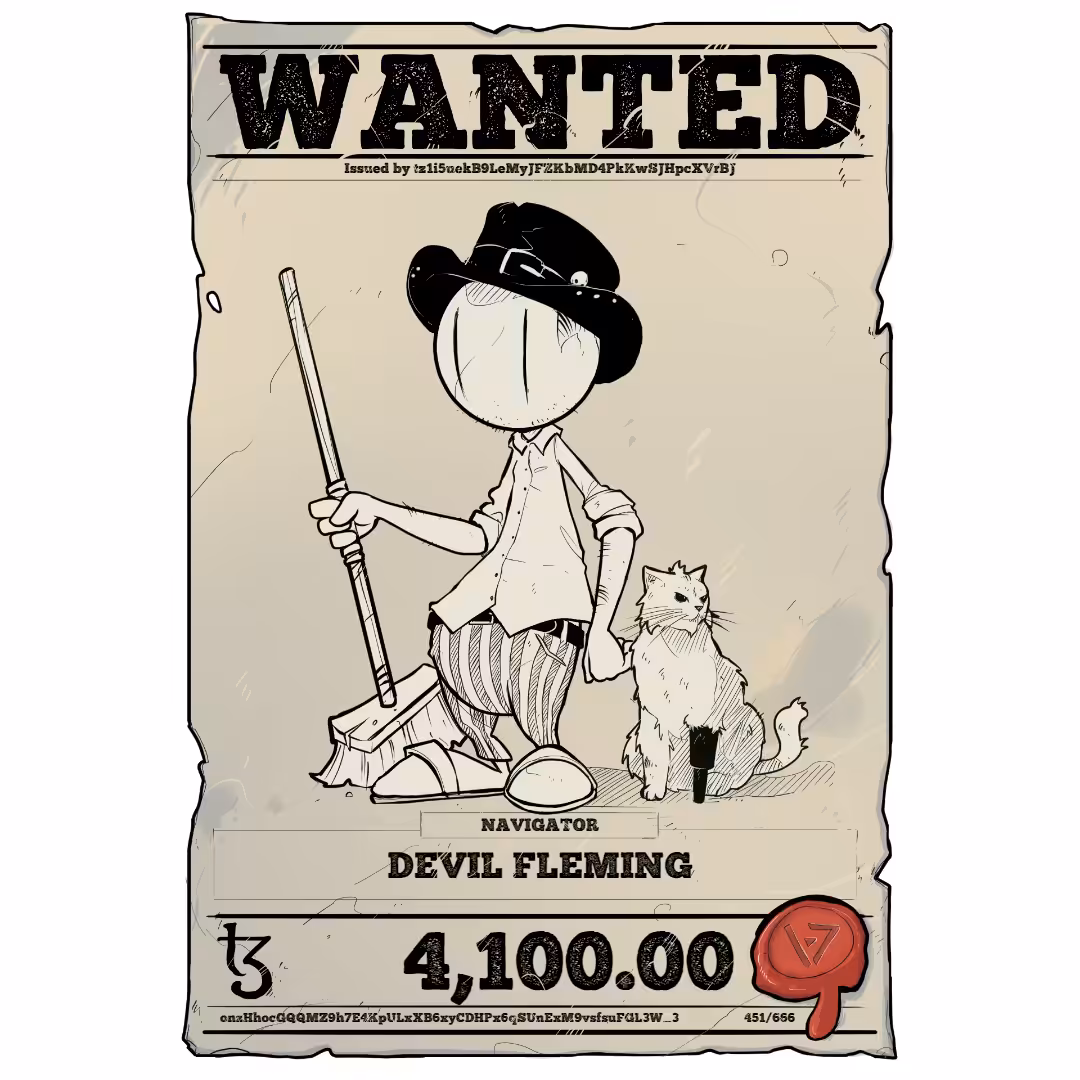 DEVIL FLEMING | TEZOS PIRATE 451/666