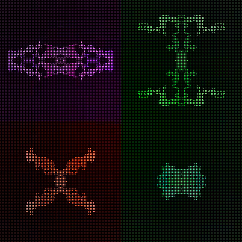 Dither Creatures 2x2 #28