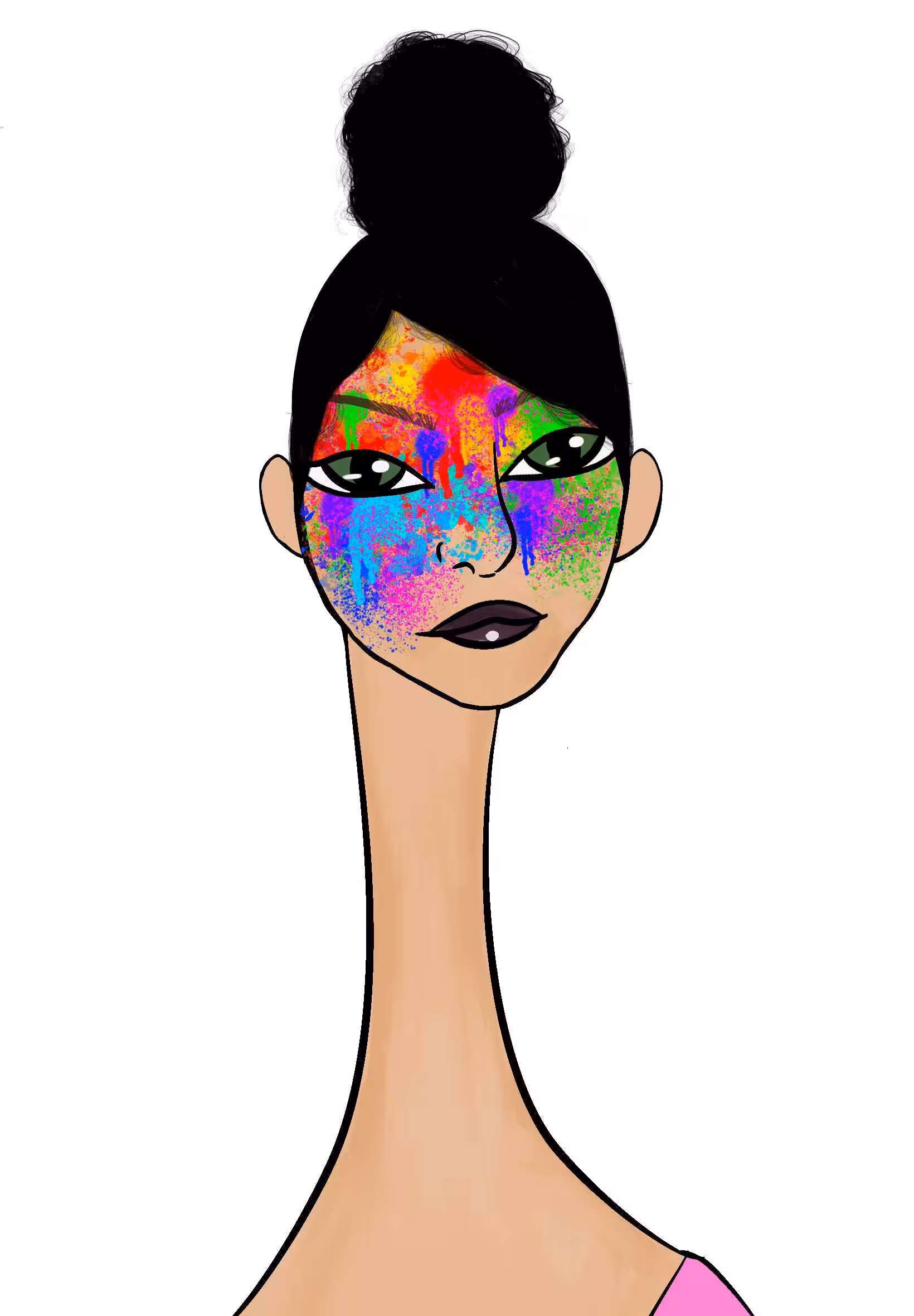 Long Neckie Lady #3054