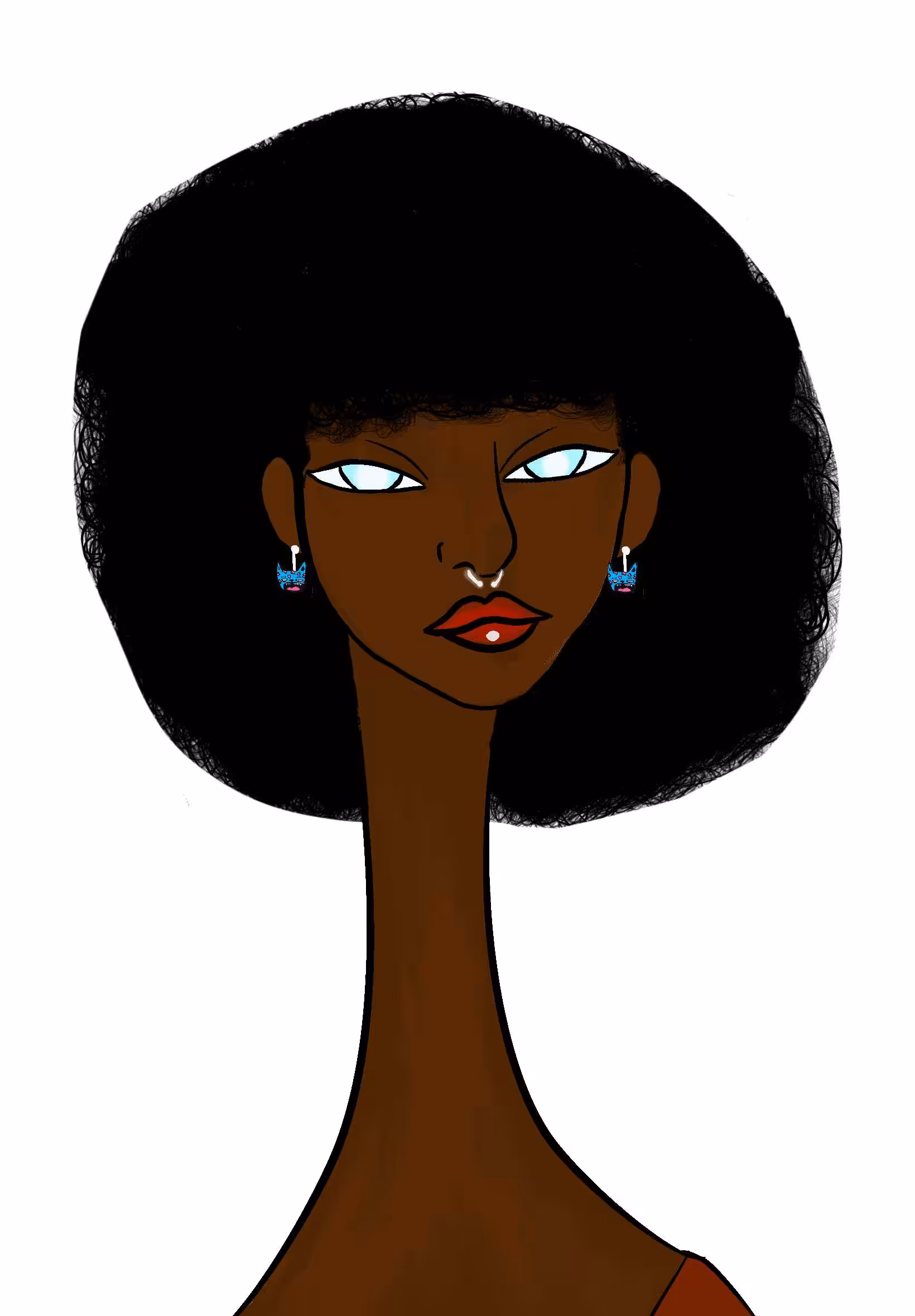 Long Neckie Lady #1281