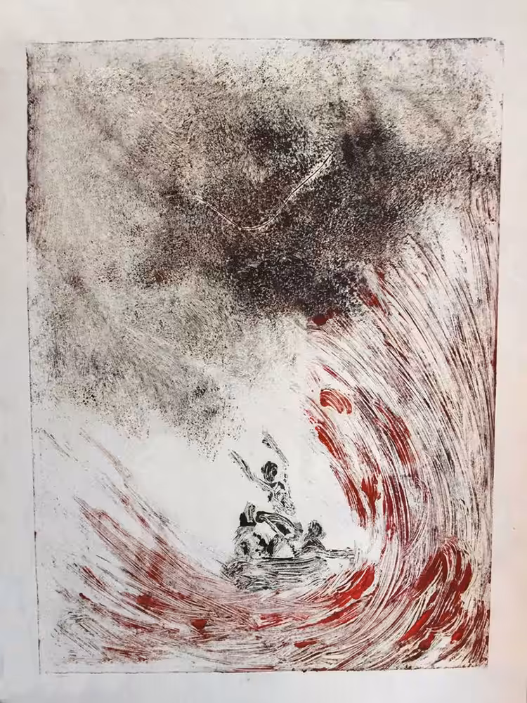 diving on red wave 