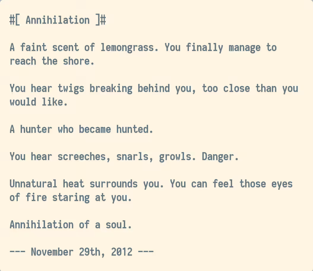 Annihilation